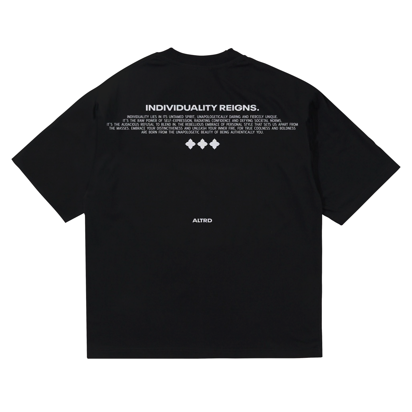 BLACK SIGNATURE MOTIF T-SHIRT