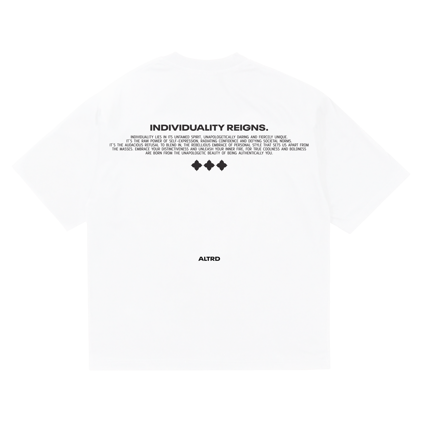 WHITE SIGNATURE MOTIF T-SHIRT