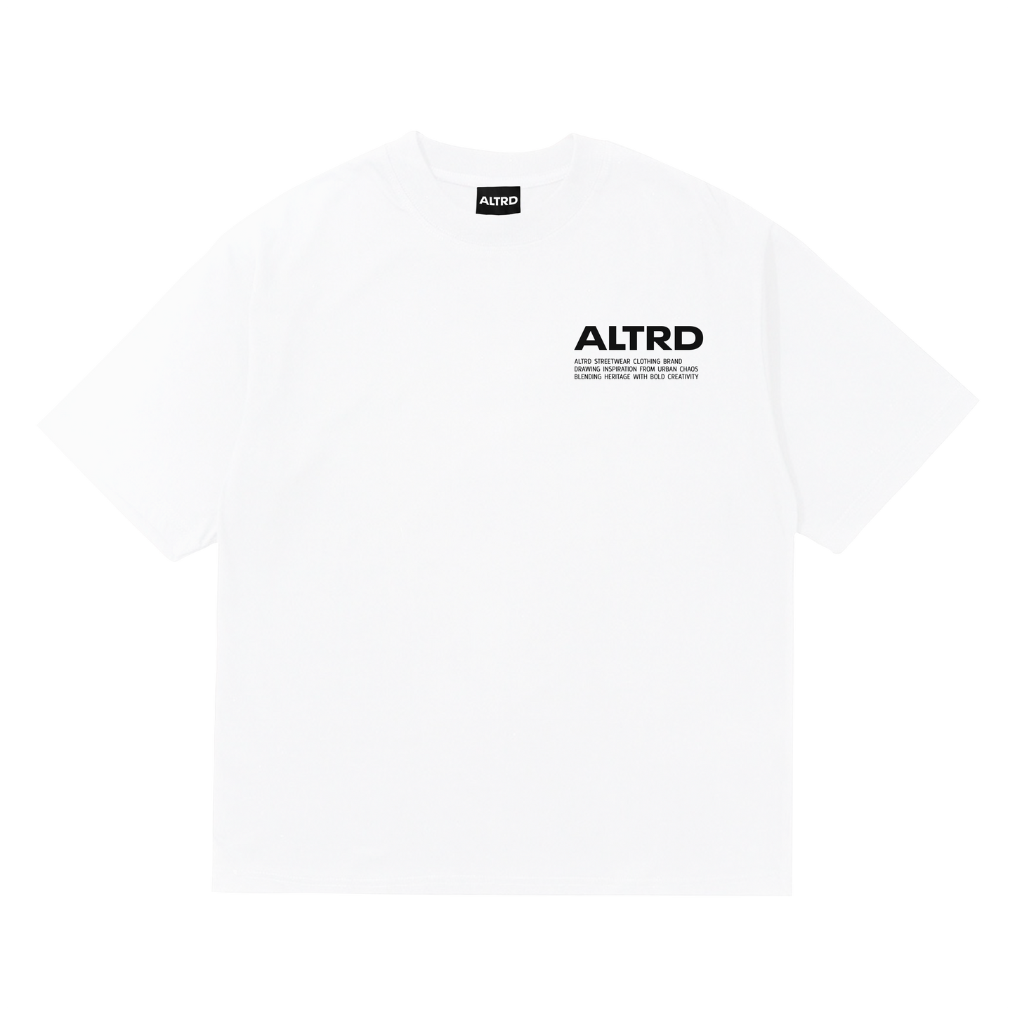 WHITE SIGNATURE MOTIF T-SHIRT