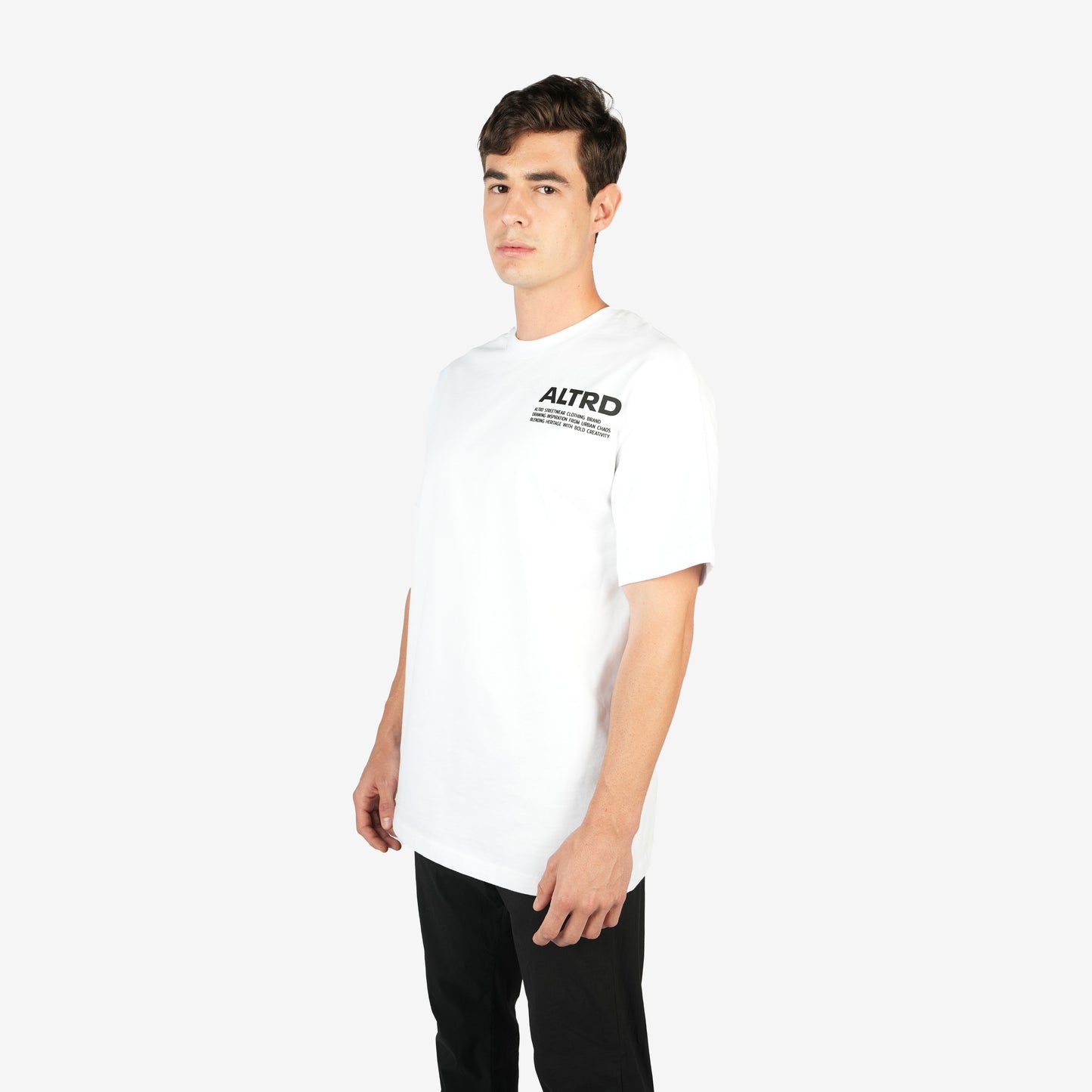 WHITE SIGNATURE MOTIF T-SHIRT